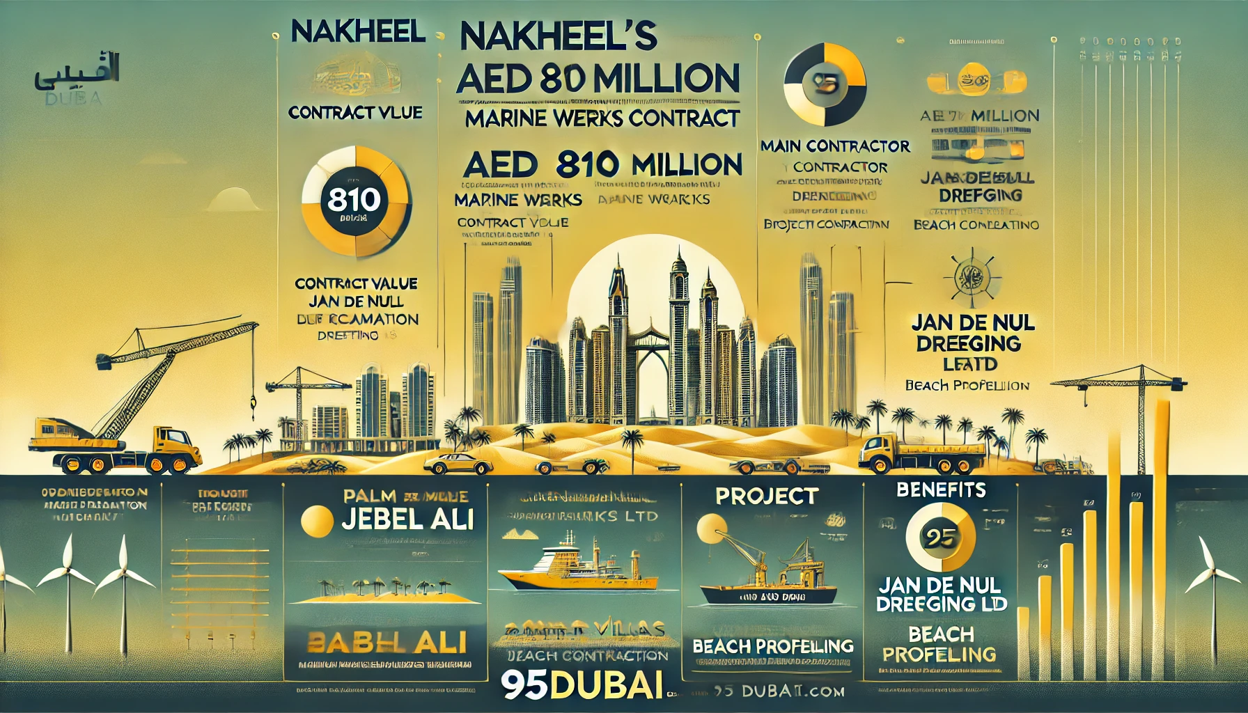 Nakheel's AED 810 Million Marine Works Contract to Transform Palm Jebel Ali