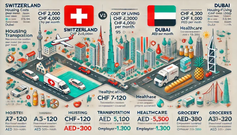 Cost of Living: Switzerland vs. Dubai