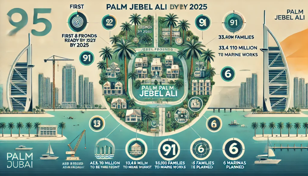 Palm Jebel Ali Nears a Key Development Milestone with Eight Fronds Expected by 2025