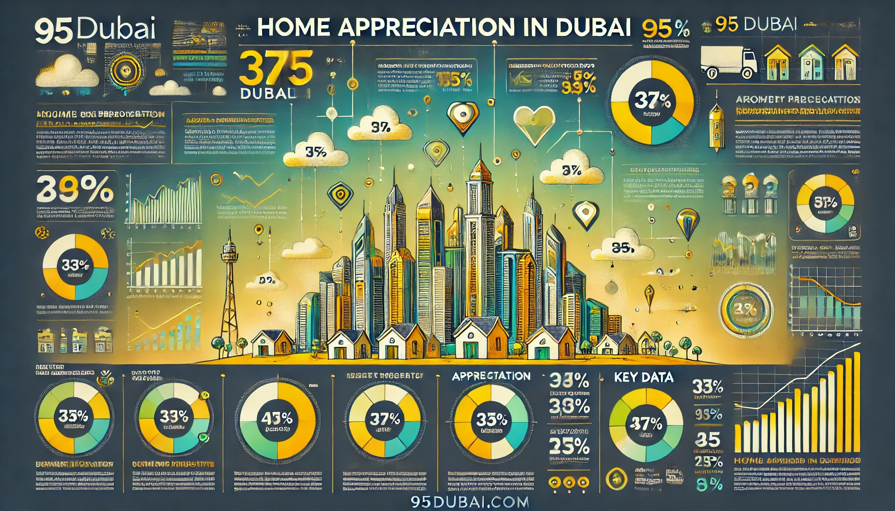 Dubai Home Appreciation Infographic: Key Data and Insights by 95Dubai.com