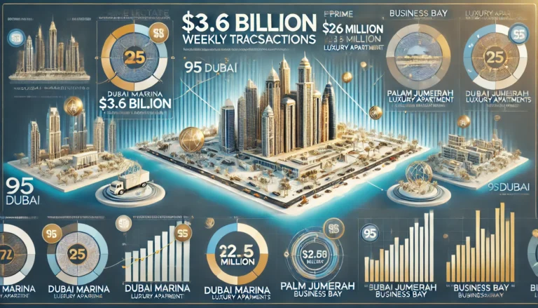 Dubai Real Estate Market Snapshot – $3.6B Weekly Transactions Visualized