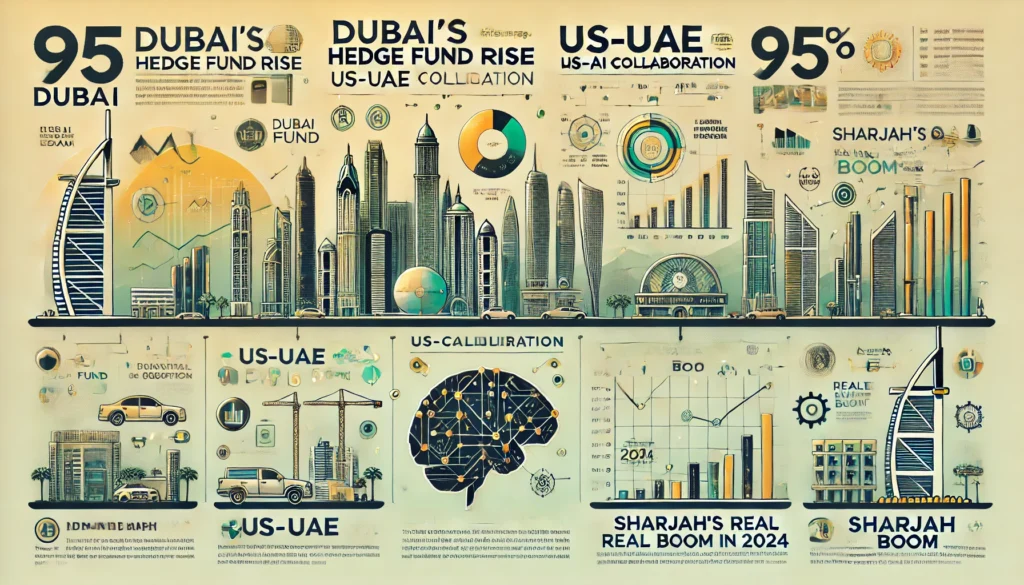 Infographic: Dubai's 2024 Hedge Fund Growth, AI Partnership, and Real Estate Surge - 95dubai.com