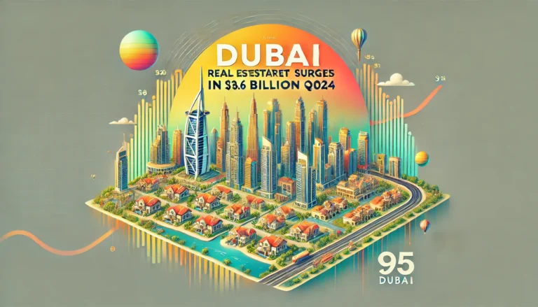 Dubai Real Estate Market Surge Q3 2024 – Record $38.6 Billion Sales Visual by 95dubai.com