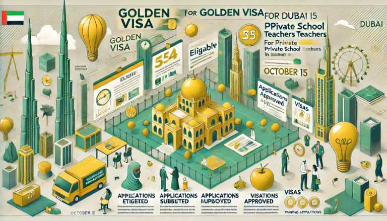 Golden Visa Opportunity for Dubai Private School Teachers: Eligibility, Benefits, and Application Insights