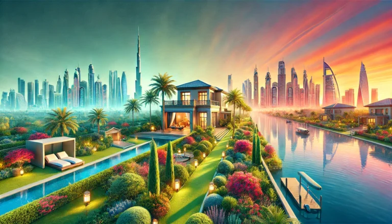 Luxury Dubai Real Estate: Modern Villa with Panoramic Skyline View | 95dubai.com