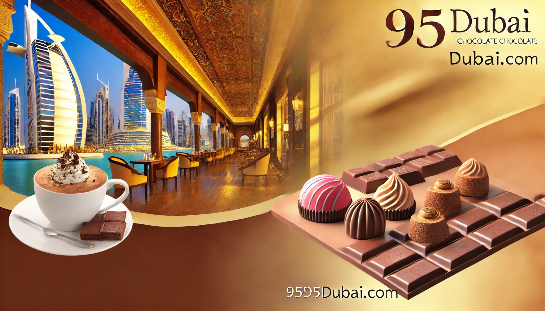 Luxurious Chocolate Experience in Dubai - 95dubai.com | High-End Treats & Cafe Setting