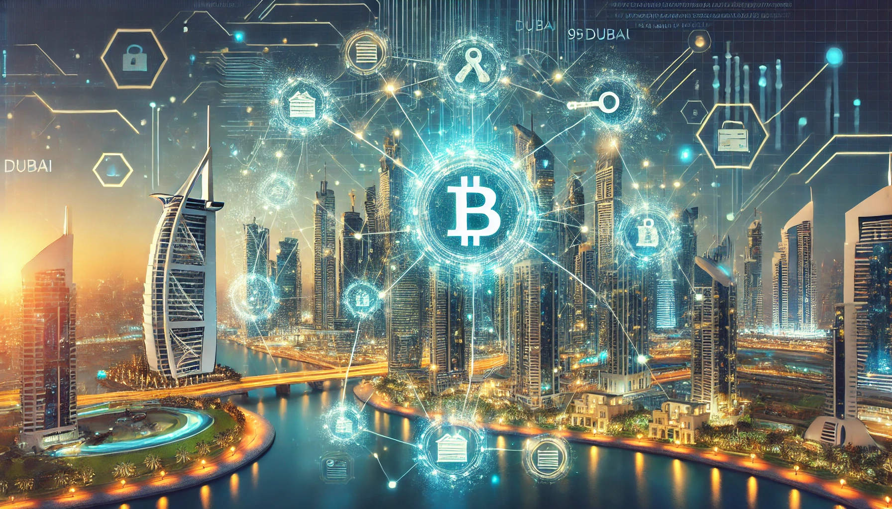 Blockchain Technology in Dubai Real Estate - Innovation and Security Illustrated