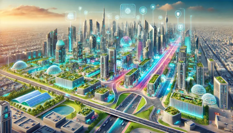 Dubai Smart City Developments and Real Estate Opportunities - Futuristic Cityscape | 95dubai.com