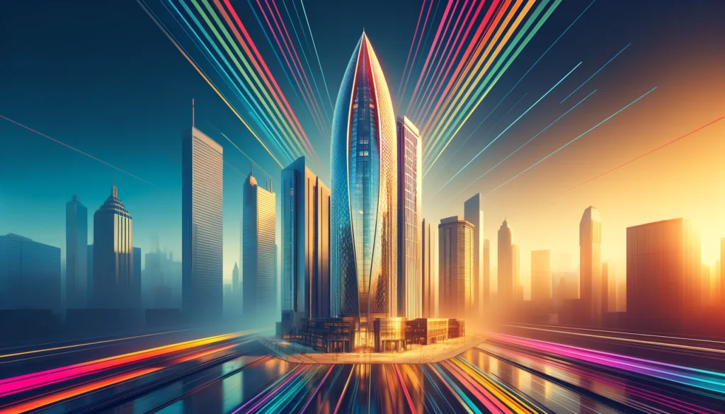 Futuristic Pencil Building Inspired Skyscraper with Reflective Panels - 95dubai.com