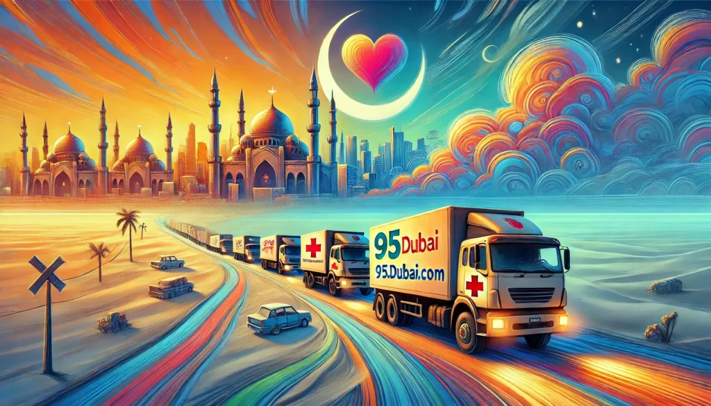 Humanitarian Aid Convoy to Gaza - UAE Compassion in Action - 95Dubai.com