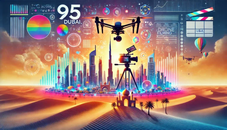 Drone Filming in Dubai: Capturing Iconic Skylines and Desert Landscapes for 95dubai.com