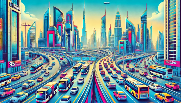 Dubai Traffic Growth and Infrastructure - Busy Roads and Urban Development | 95dubai.com