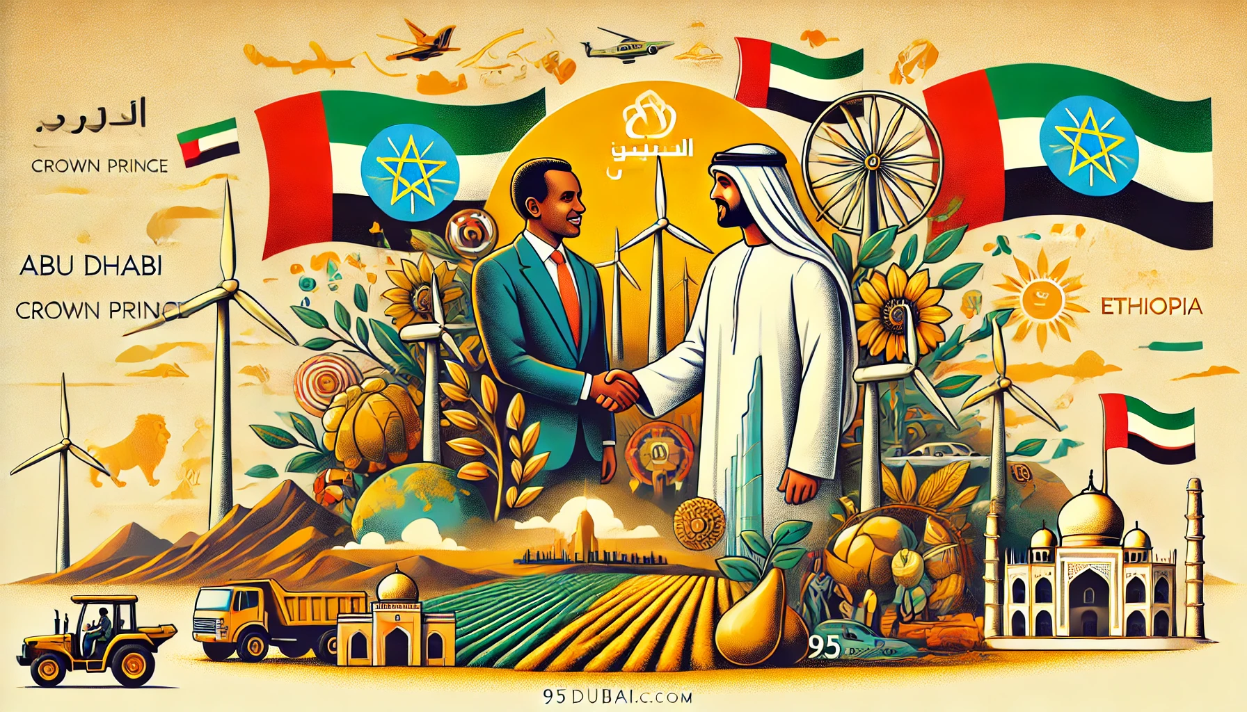 Abu Dhabi Crown Prince's Diplomatic Visit to Ethiopia - Promoting Cooperation in Renewable Energy and Cultural Exchange | 95dubai.com