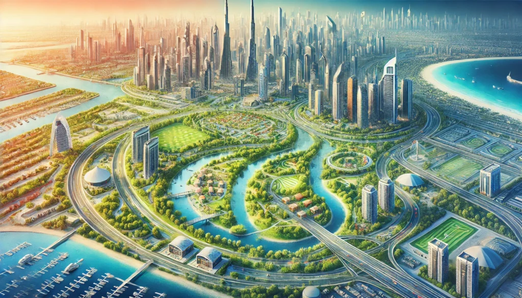 Dubai's Urban Growth: Green Parks, Community Centers, and Coastal Developments - 95dubai.com