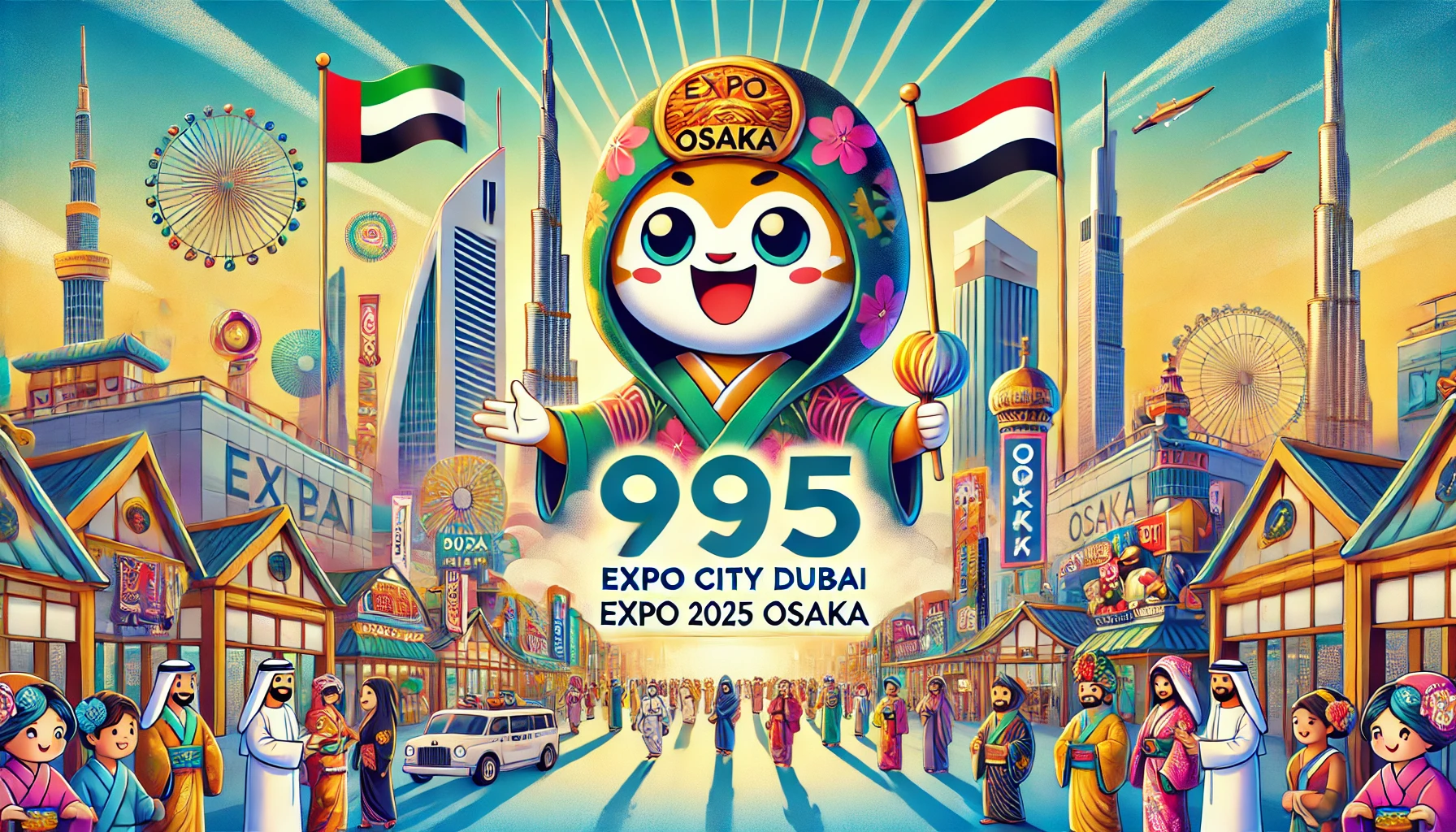 Expo City Dubai Welcomes Osaka Mascot Miyako Miyako - Cultural Unity and Collaboration