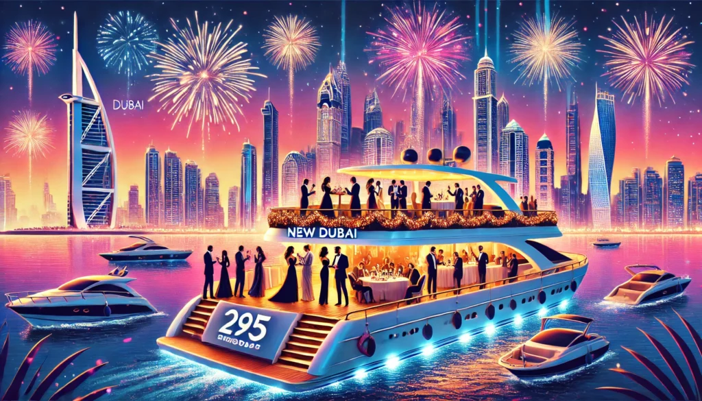 Luxurious Yacht Party on New Year's Eve in Dubai - Celebrate 2025 in Style with 95dubai.com