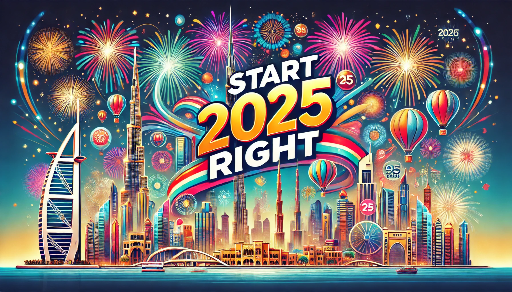 Start 2025 Right - Celebrate New Year's in Dubai with Fireworks and Festive Spirit | 95dubai.com